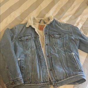 Levi's Cream Sherpa Jacket